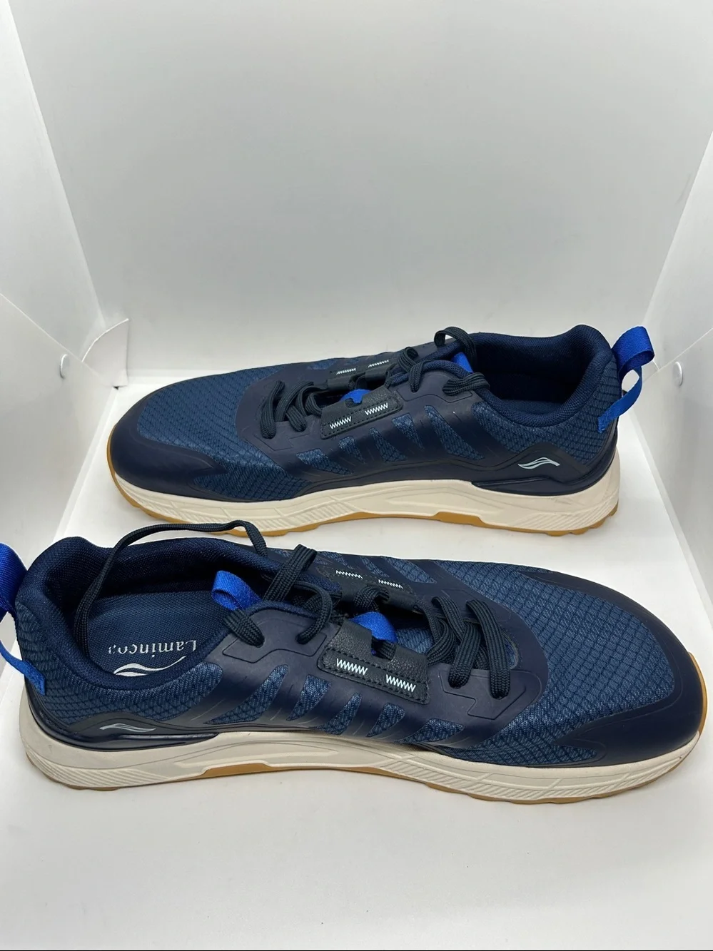 Lamincoa Blue Wide Men's Sneakers Hiking Walking Lightweight Breathable Shoe...